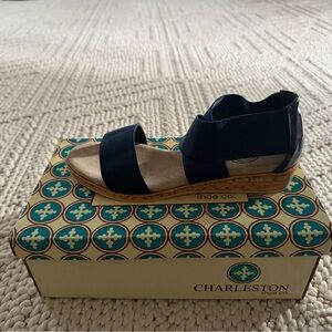 CHARLESTON SHOE CO. Navy Sandals